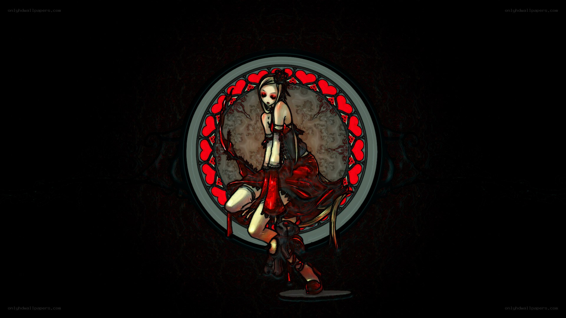 dark fantasy character illustration