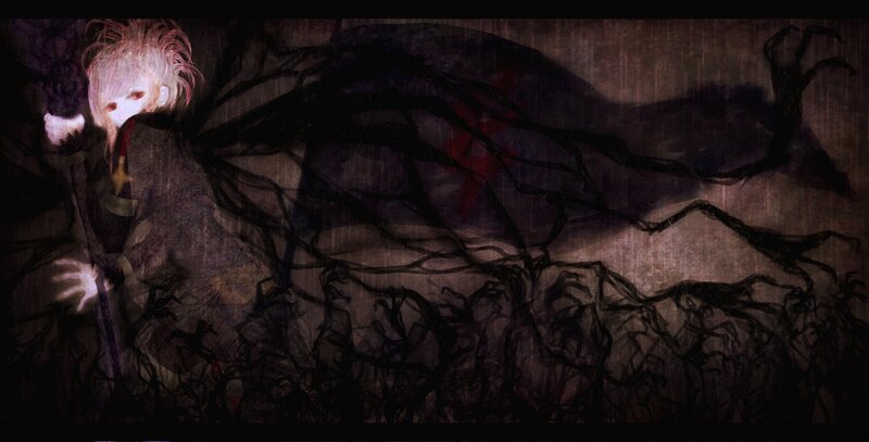 dark fantasy character illustration