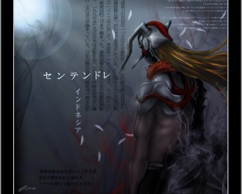 Dark fantasy character illustration
