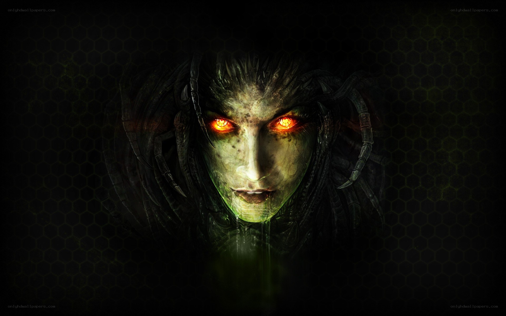 dark fantasy character portrait