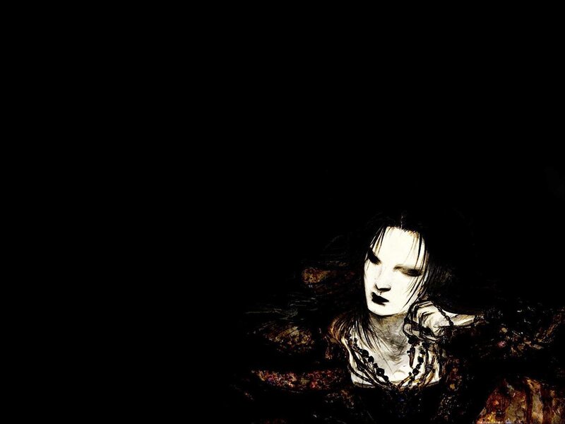dark fantasy character portrait