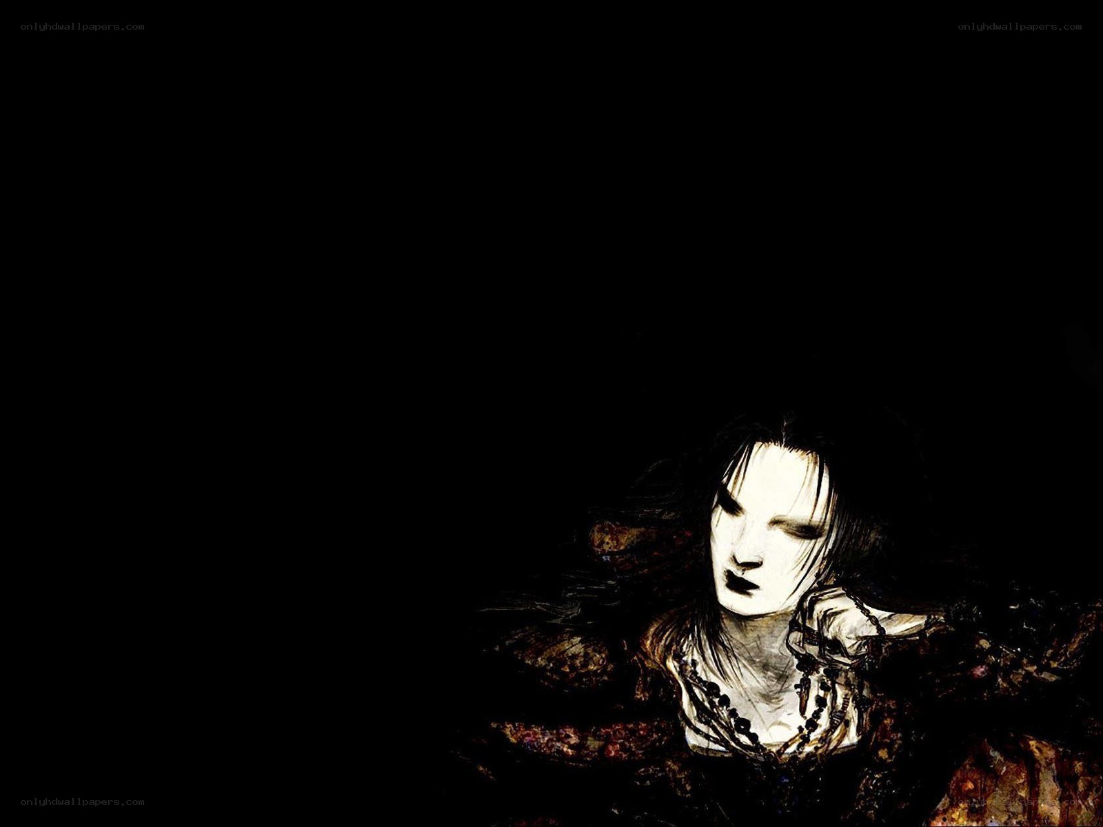 dark fantasy character portrait