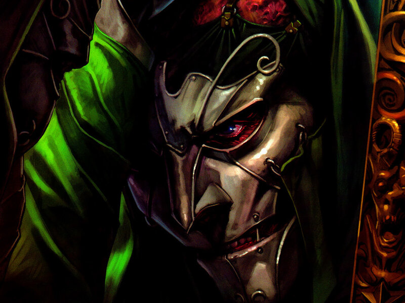 dark fantasy character portrait