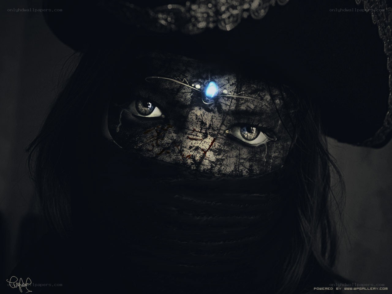 dark fantasy character portrait