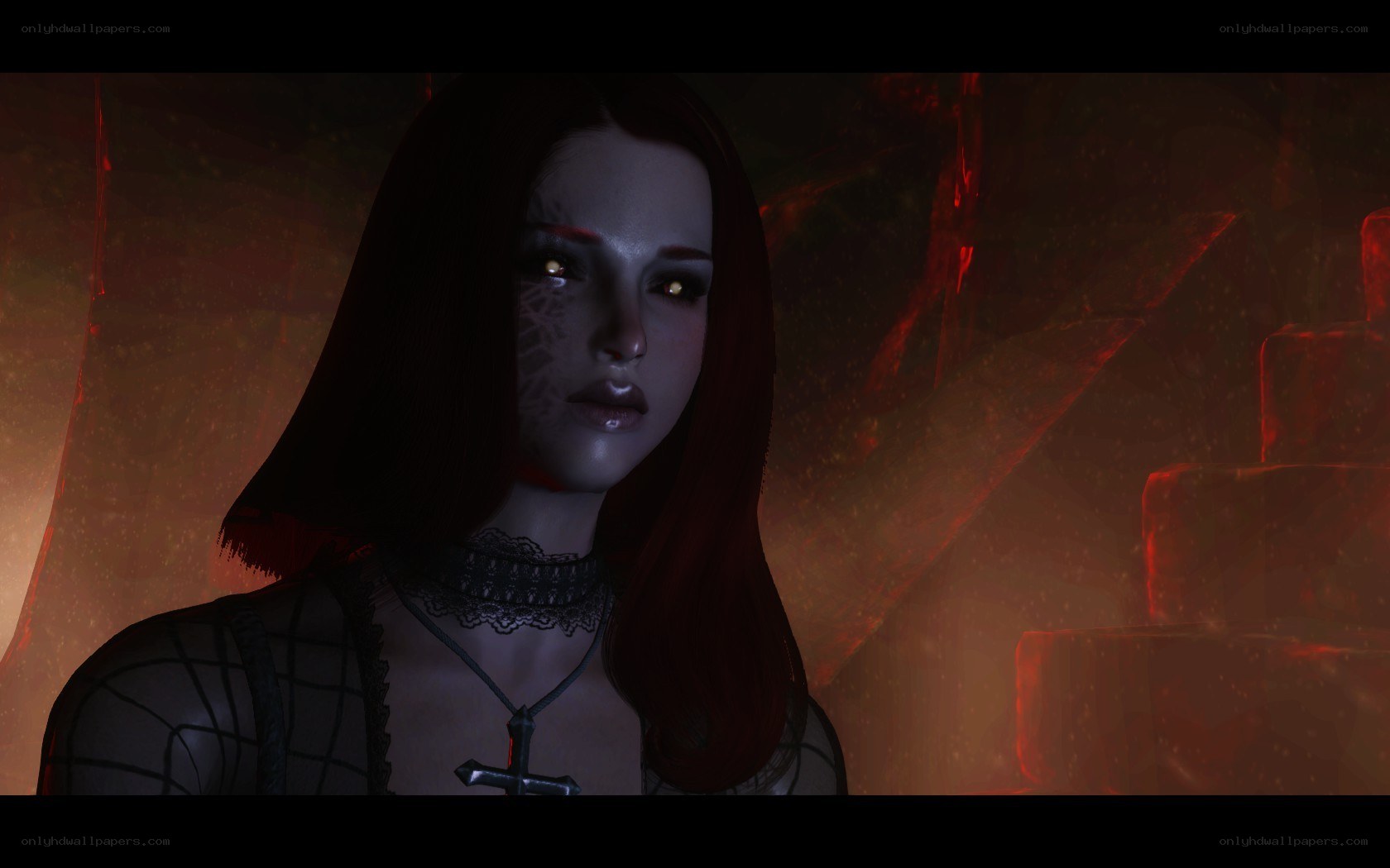 dark fantasy character portrait