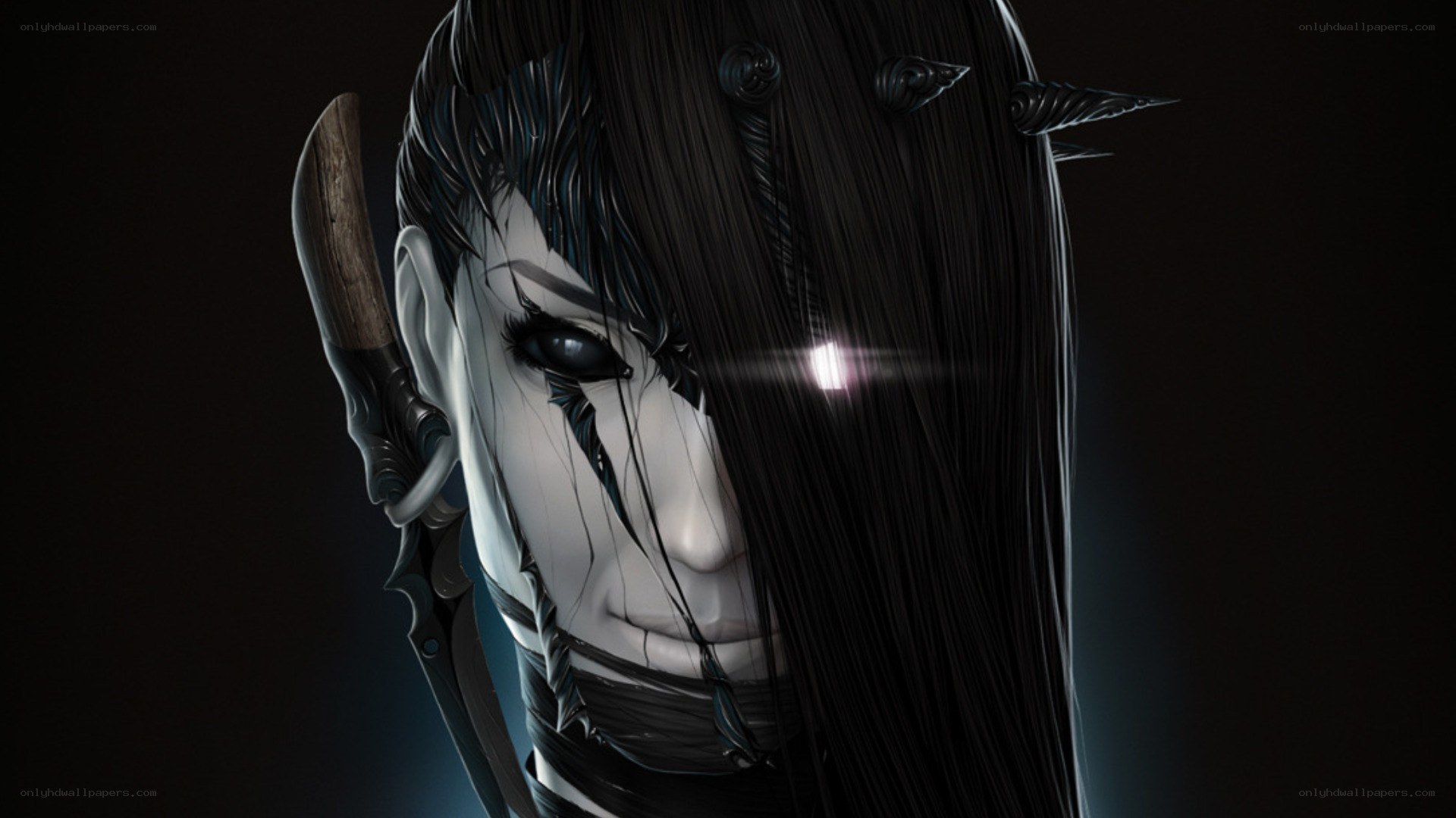 dark fantasy character portrait