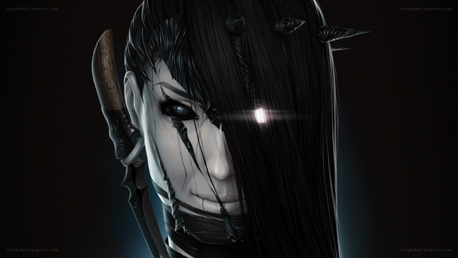 dark fantasy character portrait