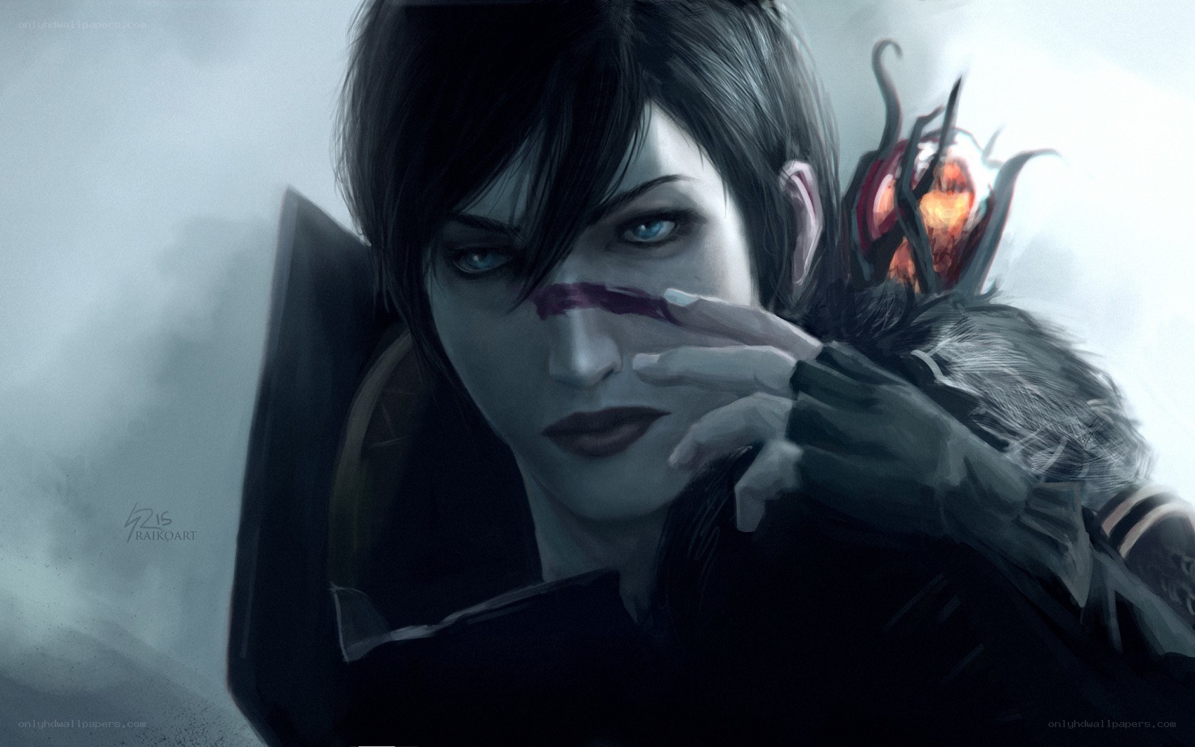dark fantasy character portrait