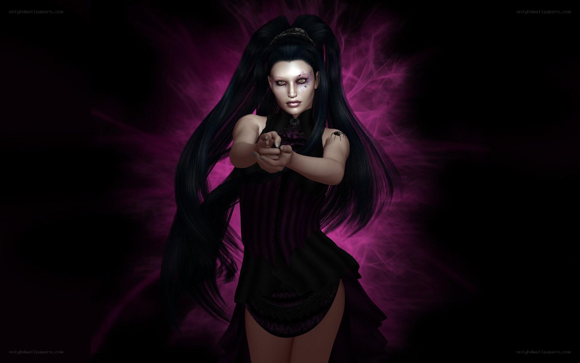 dark fantasy character portrait