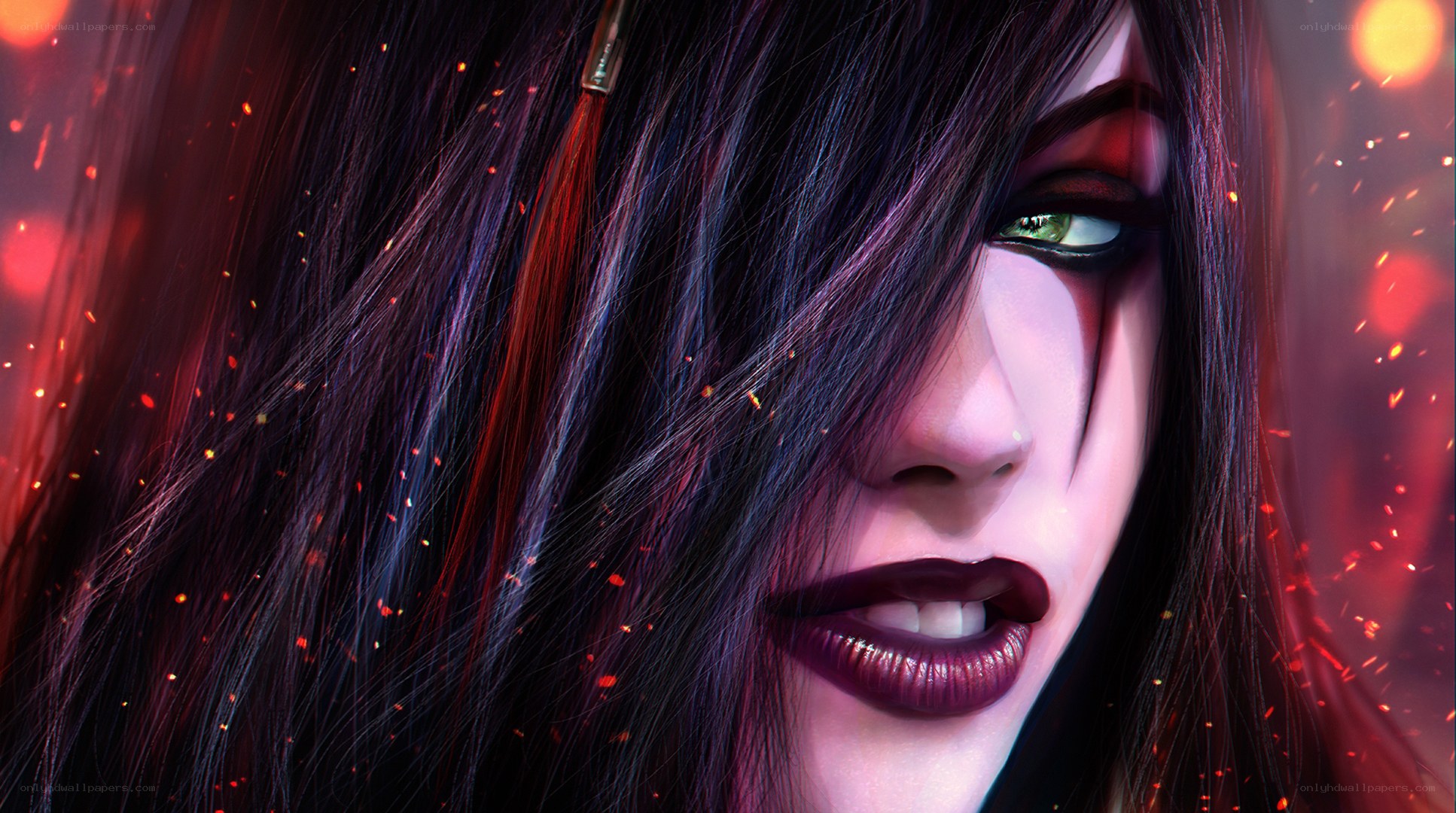 dark fantasy character portrait