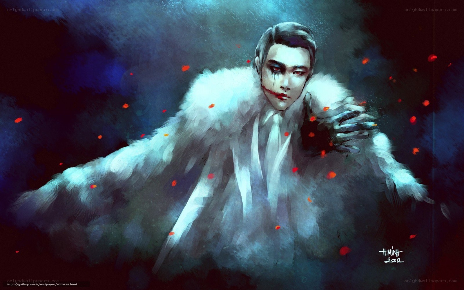 dark fantasy character portrait