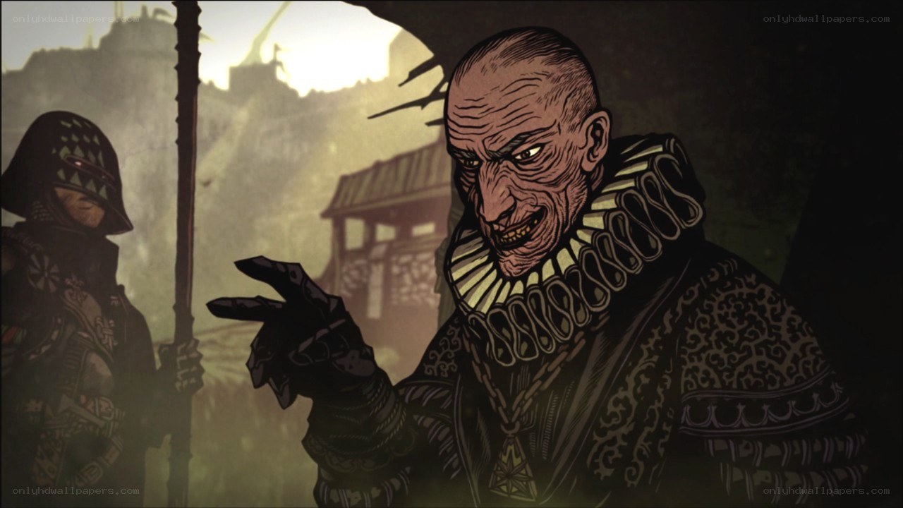 dark fantasy character scene