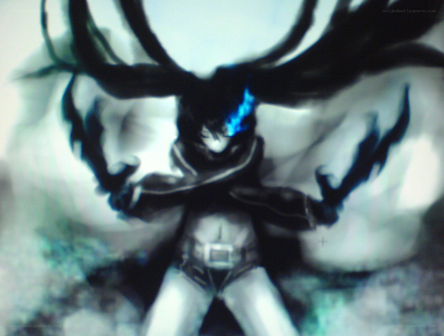 dark fantasy character with glowing eyes