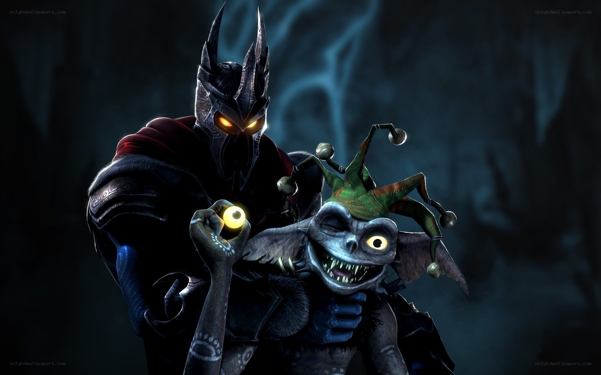 dark fantasy character with goblin