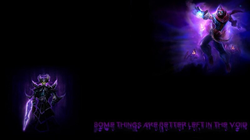 dark fantasy characters in void
