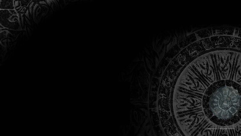dark fantasy circular design