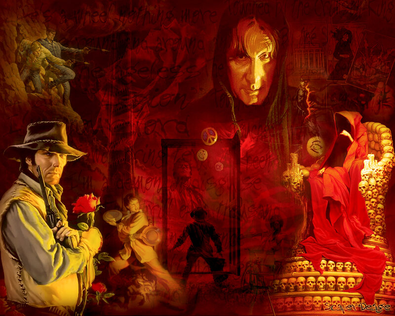 Dark fantasy collage artwork
