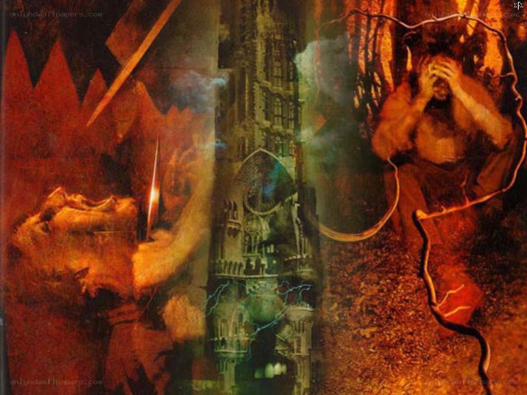 Dark fantasy collage artwork