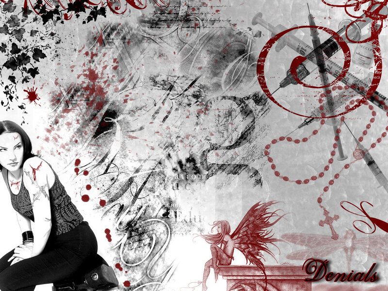 dark fantasy collage with woman