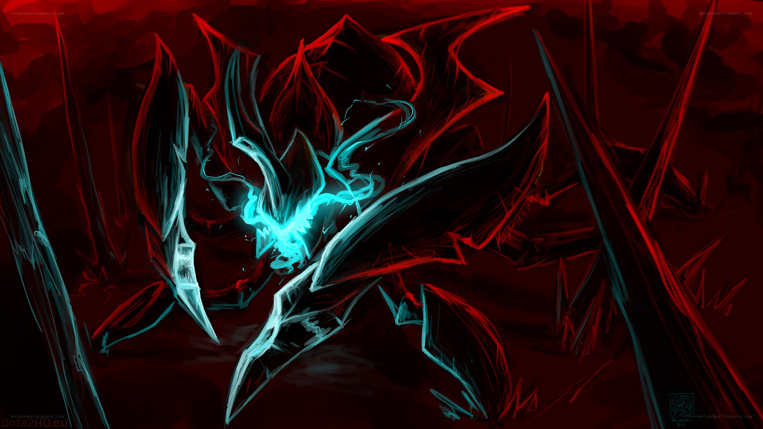 dark fantasy creature art