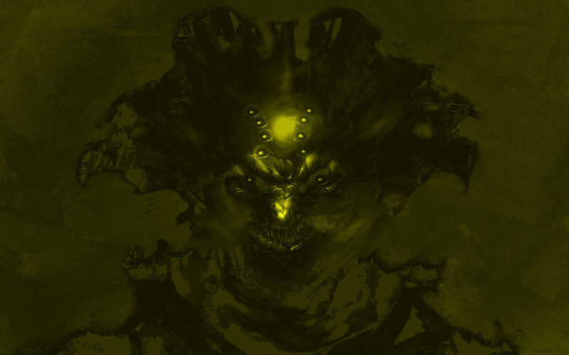 dark fantasy creature concept art