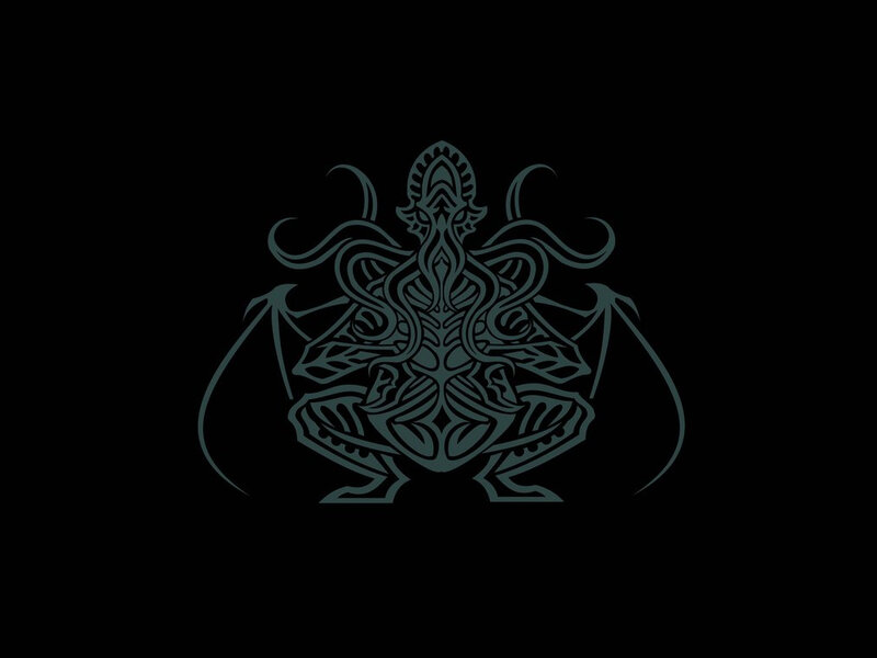 dark fantasy creature emblem