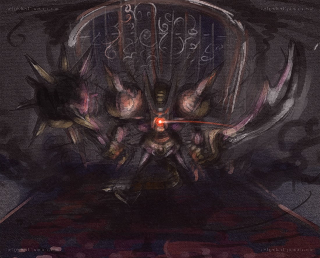 dark fantasy creature illustration