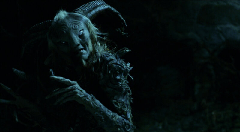 dark fantasy creature in cave