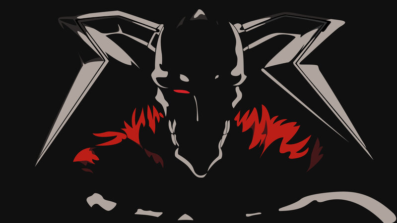 dark fantasy creature logo