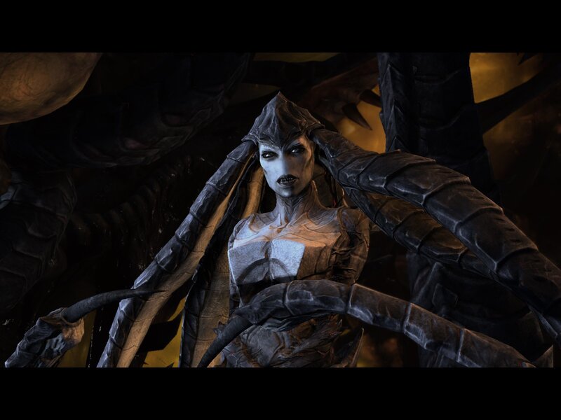 dark fantasy creature with tentacles