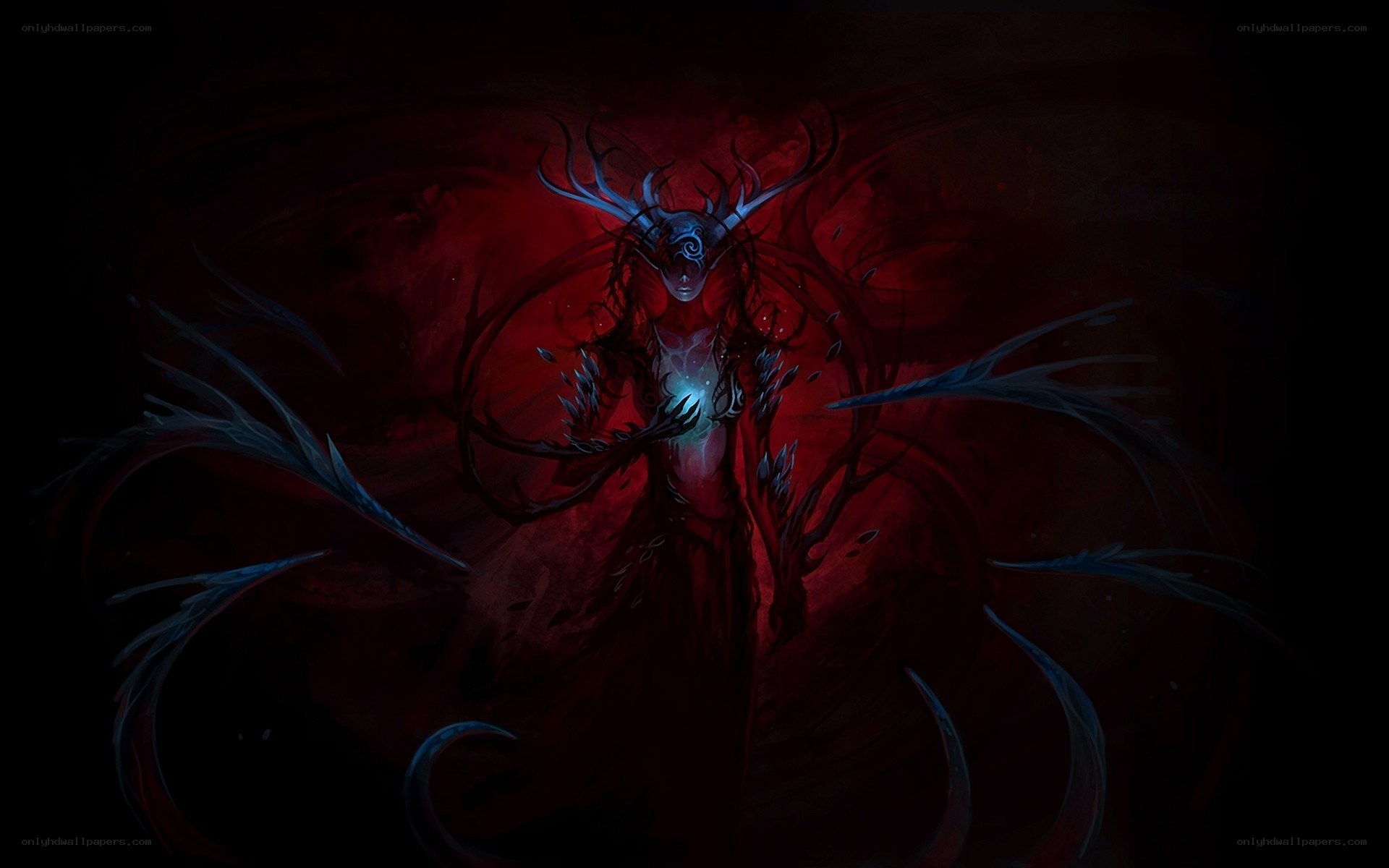 dark fantasy demon figure