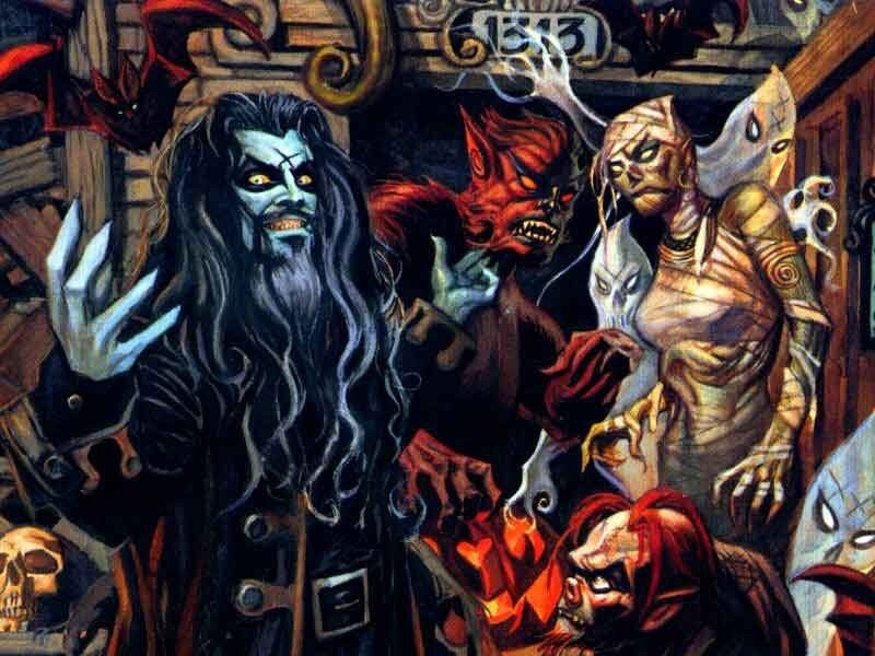 dark fantasy demon gathering