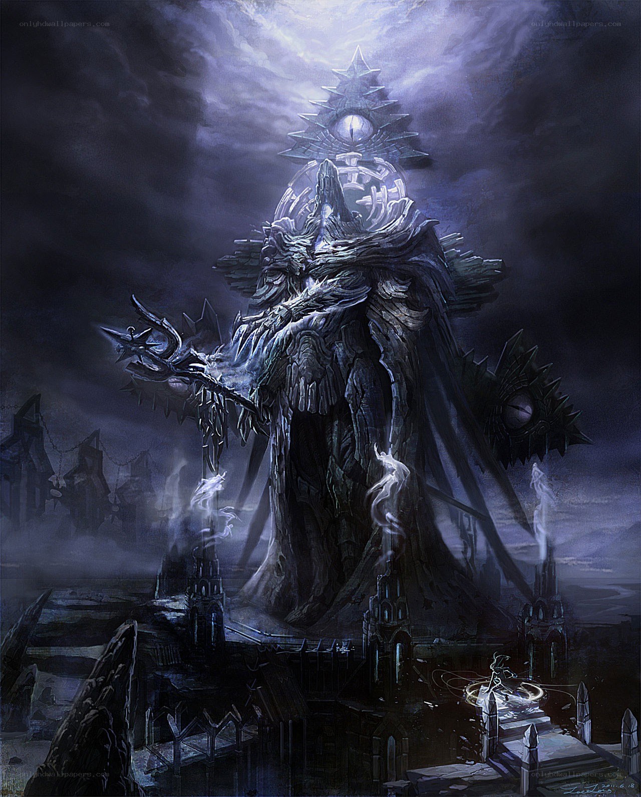 Dark fantasy demon lord