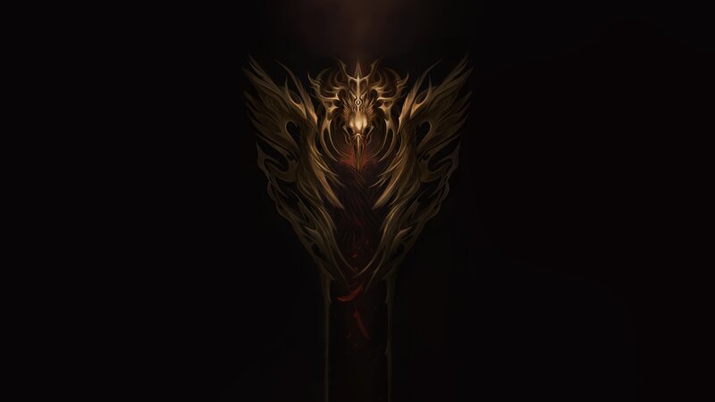 dark fantasy dragon emblem