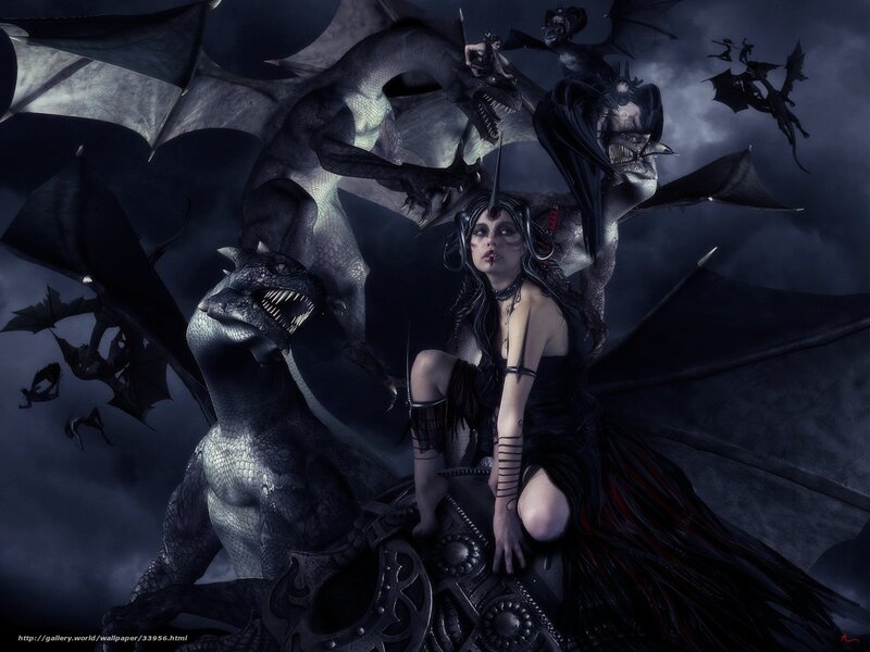 dark fantasy dragon queen