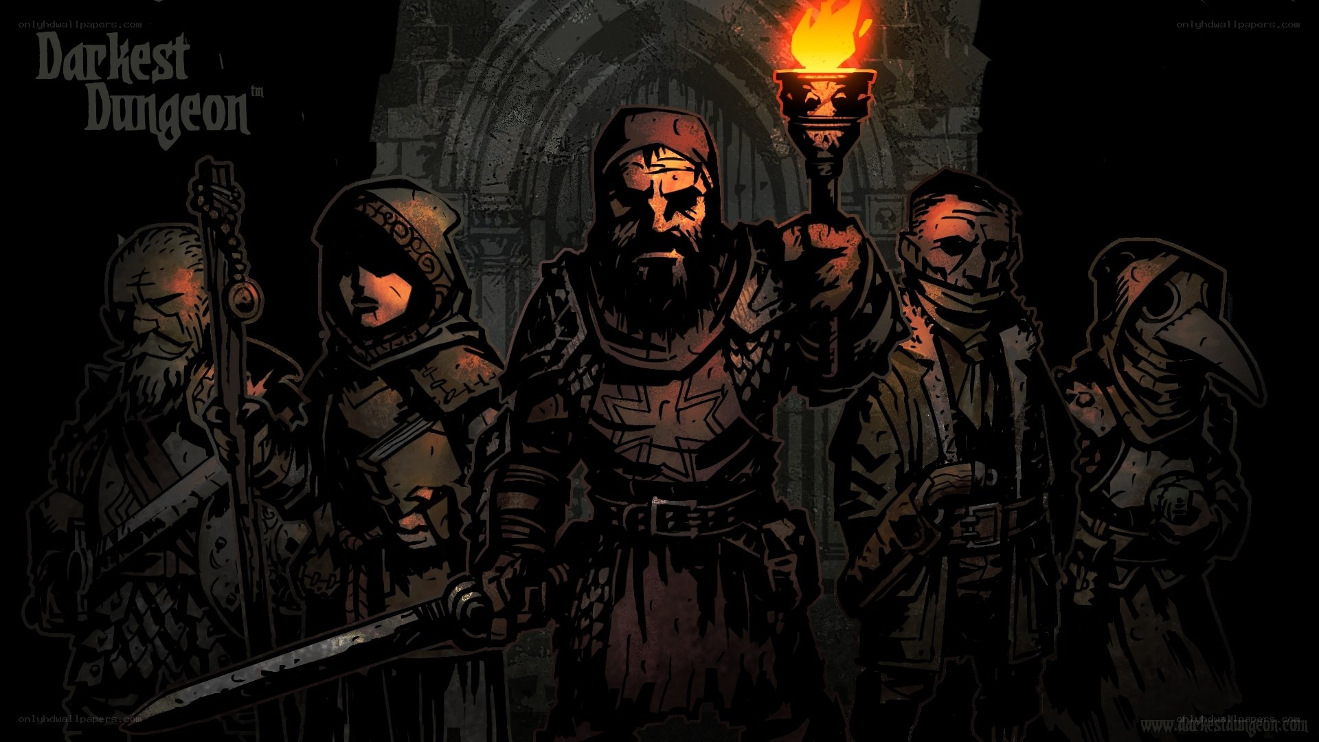 Dark fantasy dungeon party