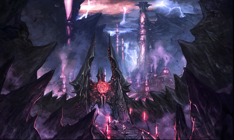 Dark Fantasy Fortress — Purple