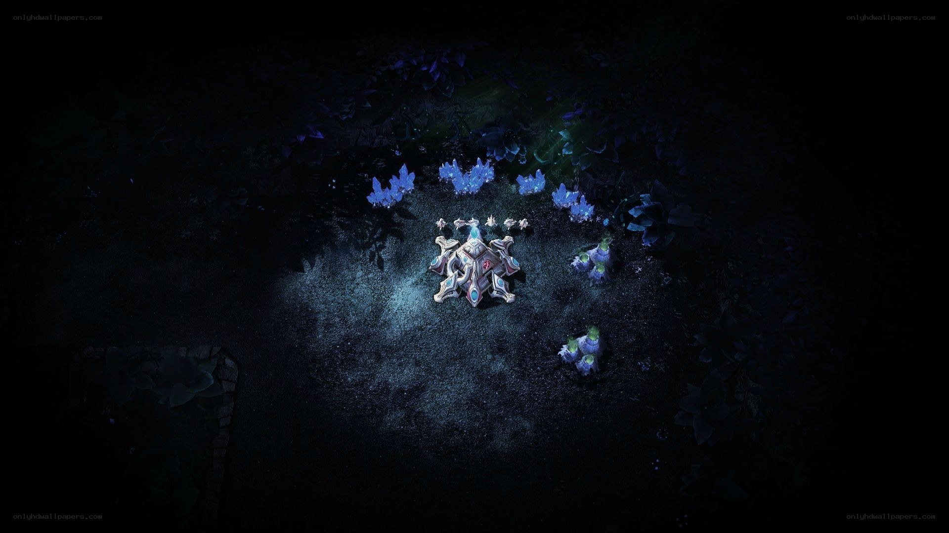 dark fantasy game scene