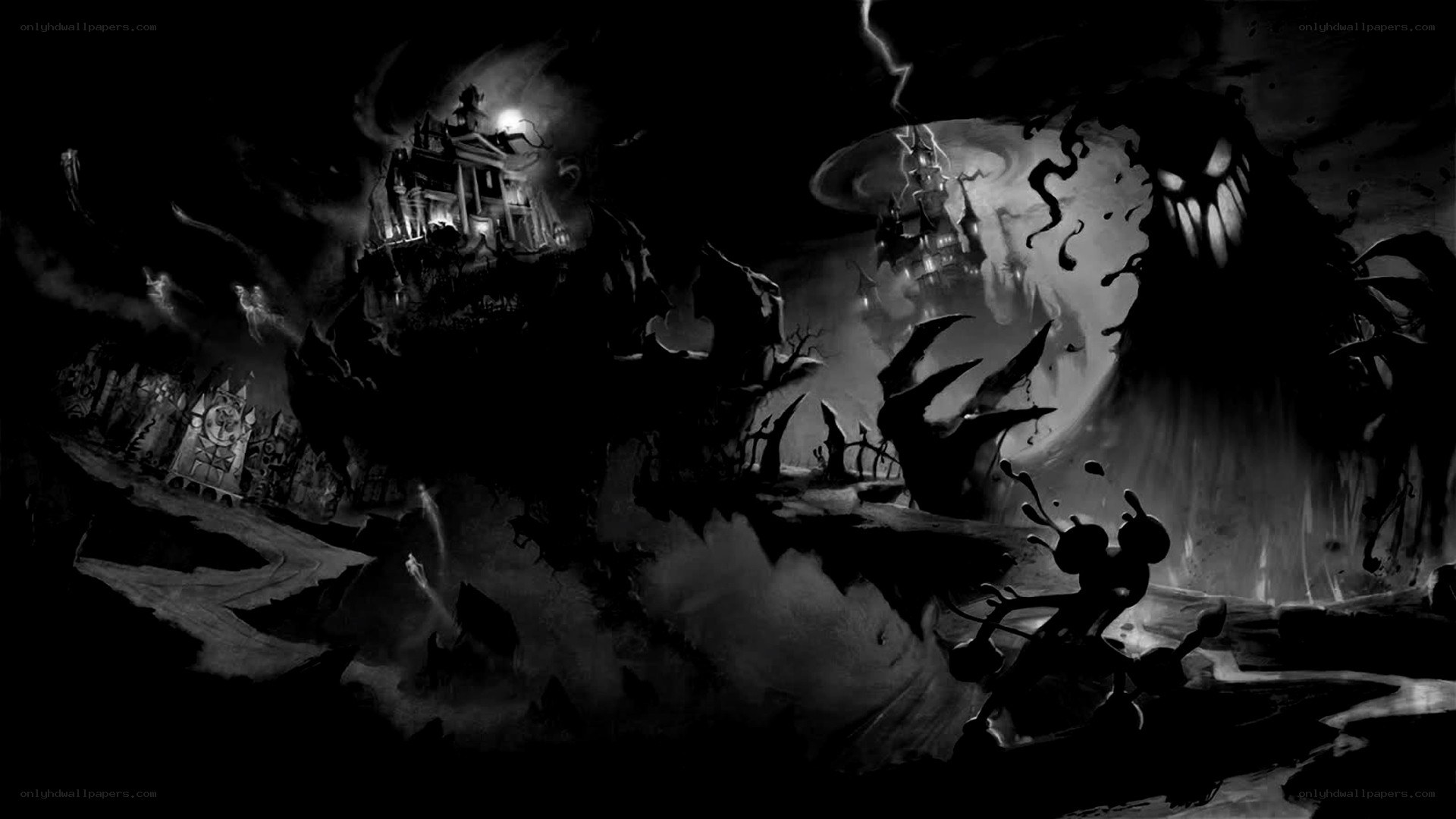 dark fantasy horror landscape