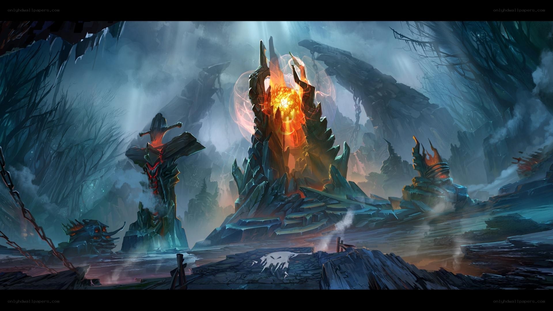 dark fantasy landscape