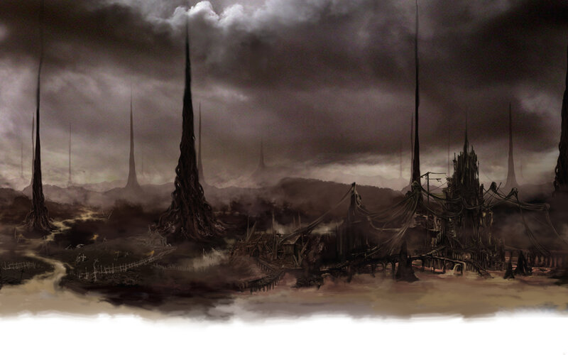 dark fantasy landscape