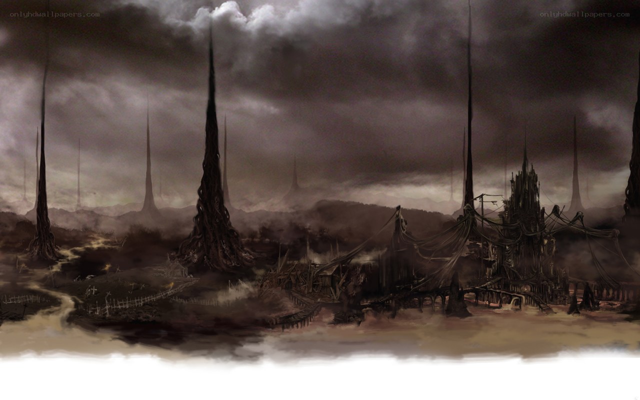 dark fantasy landscape