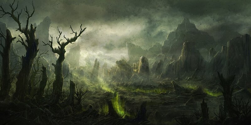 dark fantasy landscape