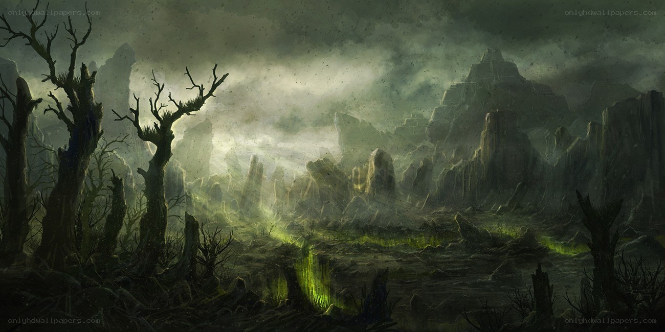dark fantasy landscape