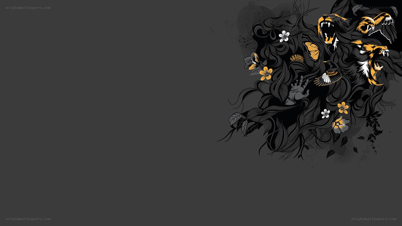 dark fantasy lion art