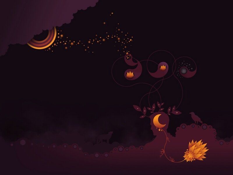 dark fantasy nature scene