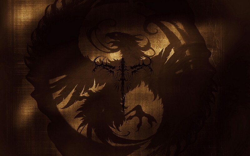 dark fantasy phoenix emblem