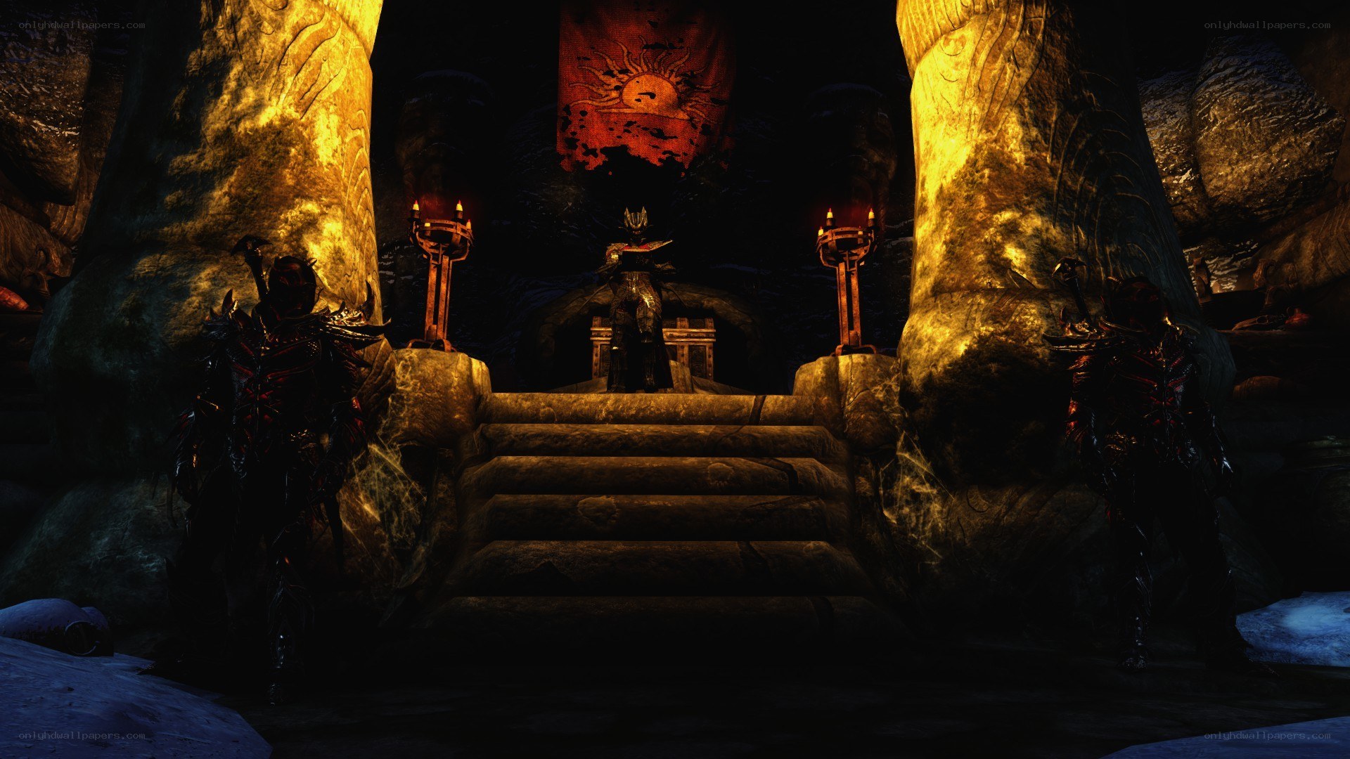 Dark fantasy throne room