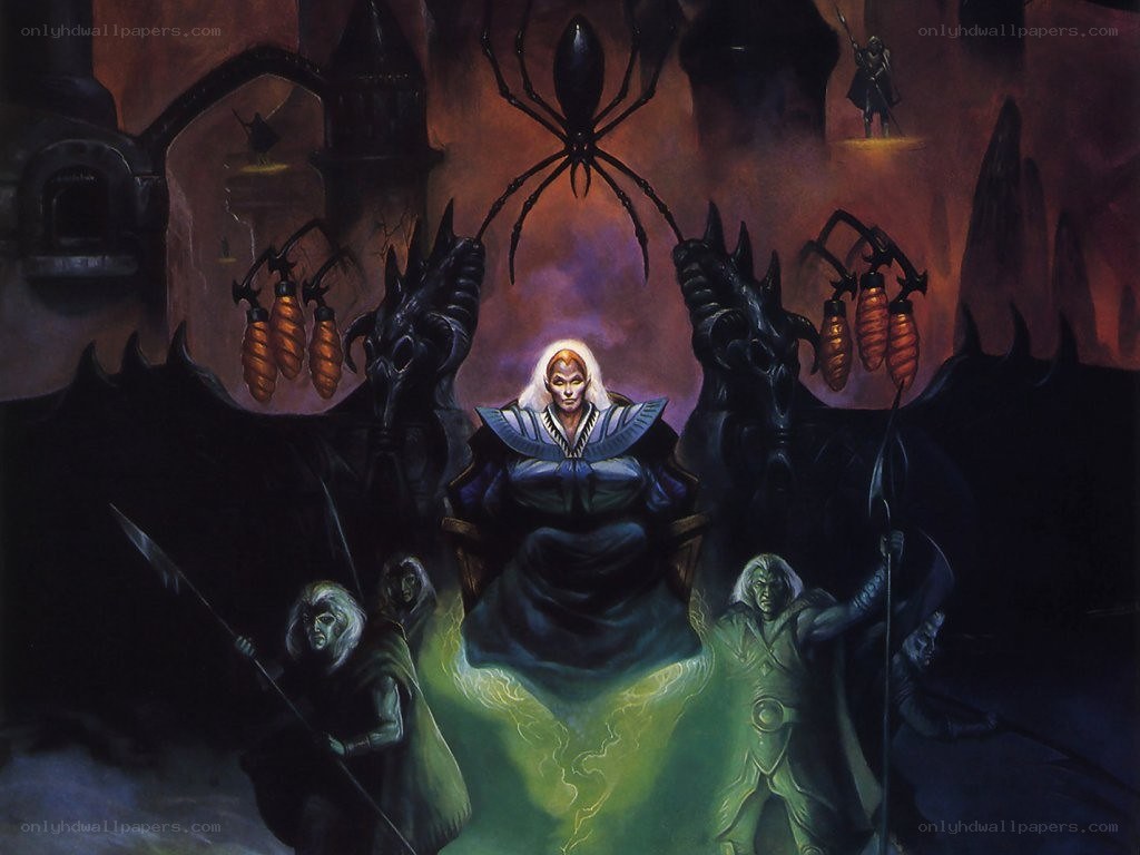 Dark fantasy throne room scene