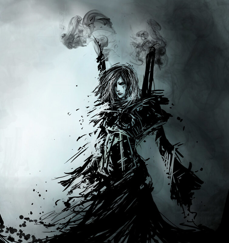 dark fantasy warrior